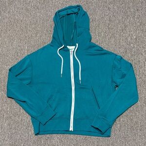 Teal Zip-Up Hoodie
